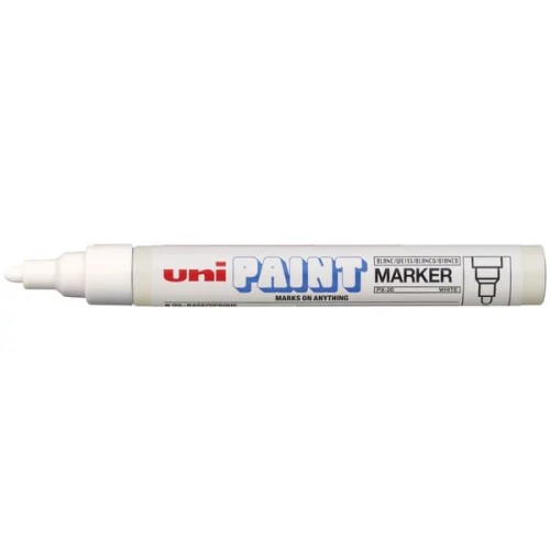 Marker Uni PX-20 beli